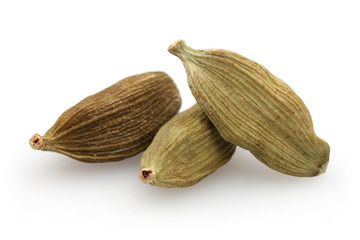 Sticker - Cardamom on a white background