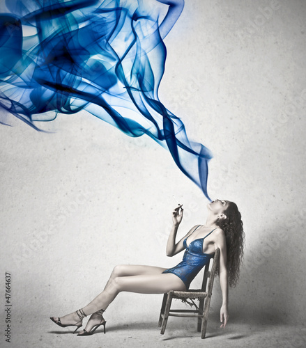 Plakat na zamówienie Blue Smoke