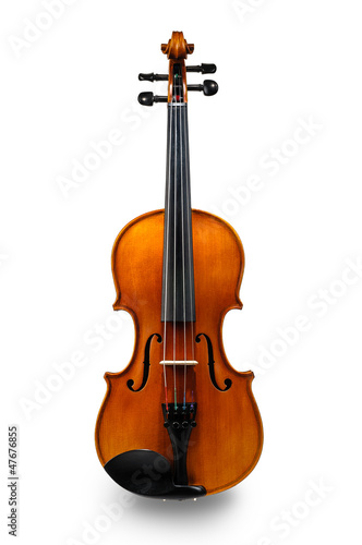 Cuadros en Lienzo Violín aislado en blanco