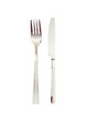 © furtseff - Knife and fork parallel on a white background