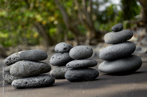 Foto-Lamellen (Lamellen ohne Schiene) - Basalt Steine am Strand (von paulmz)