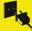 electric plug and outlet vector