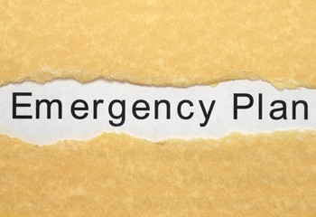 Wall Mural - Emergency plan