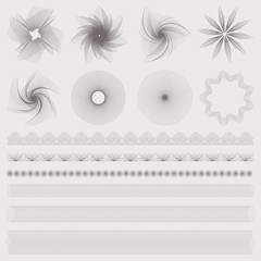 Wall Mural - Vector set: watermark