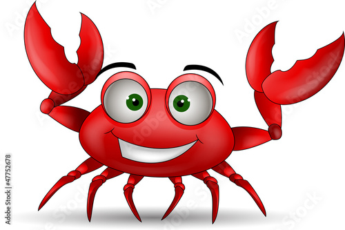 Naklejka dekoracyjna funny cartoon crabs