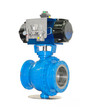 Stop valves high pressure with automatic drive