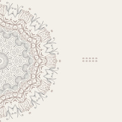 Aufkleber - Ornamental round lace pattern