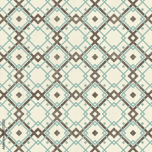 Naklejka samoprzylepna Retro geometryczny wzór w kolorze niebieskim i szarym