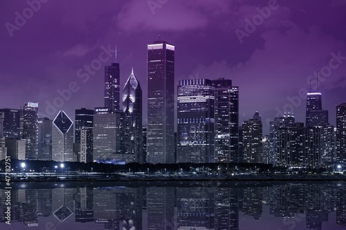 Naklejka samoprzylepna Front Jeziora chicago