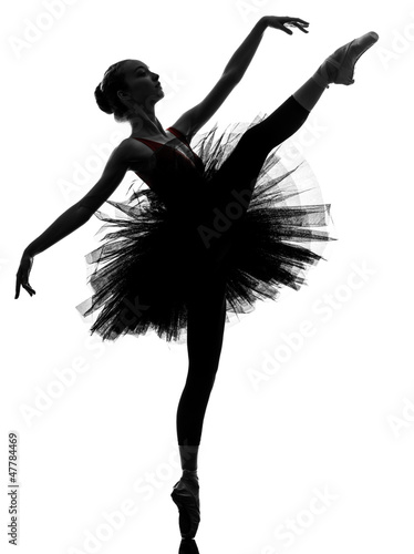 Fotomural young woman ballerina ballet dancer dancing