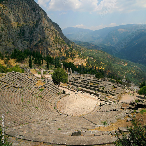 Obraz na płótnie canvas czteroczęściowy "tetraptyk" Teatr delphi