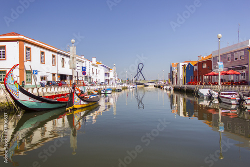 Fotografie, Obraz A view of a water canal, Aveiro, Portugal