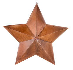 rusty star isolated