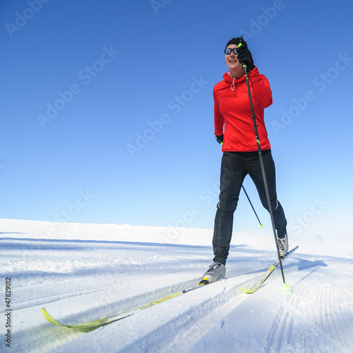 Dekoracja na wymiar  narciarz-biegowy