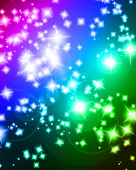 Sticker - Bright sparkling background