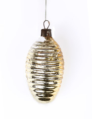 Christmas ornament golden cone