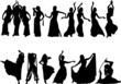 Belly dancing silhouette collection