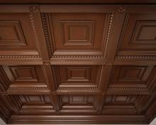 Classical Wooden Coffered Ceiling
