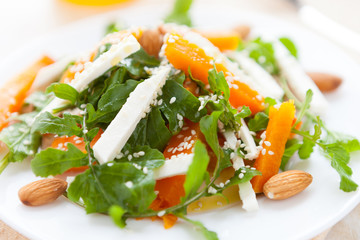 Canvas Print - Salad with roasted pumpkin and ruccola