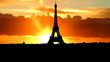 France Eiffel tower sunrise