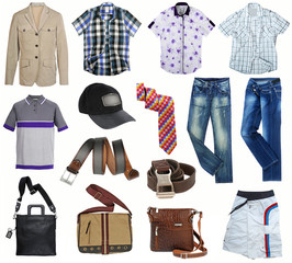 Wall Mural - male fashion clothes collection