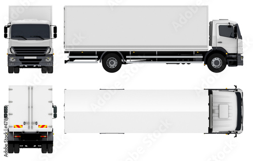 Foto-Doppelrollo - Delivery / Cargo Truck (von Mechanik)