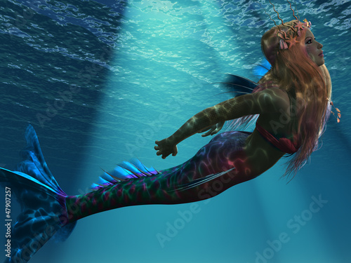 Naklejka dekoracyjna Mermaid of the Sea