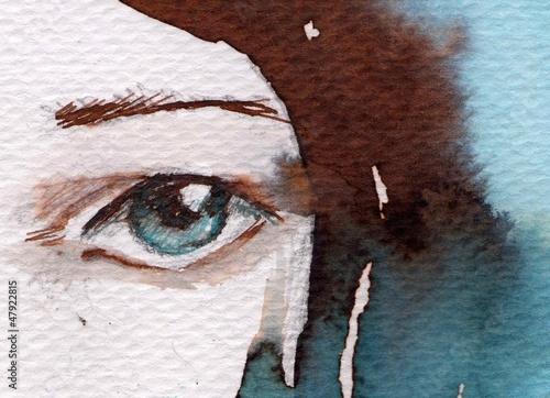 Obraz na płótnie canvas dwuczęściowy "dyptyk" Zimowy, zimny portret