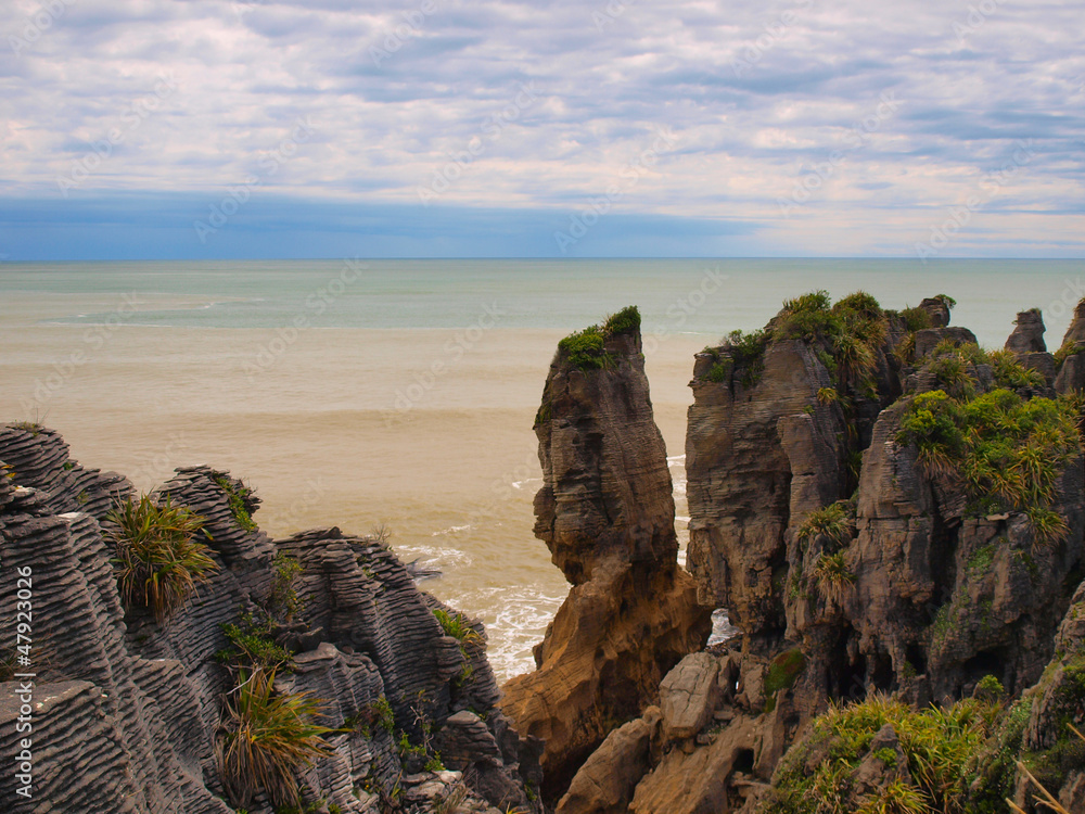Nz Rocks Sedimentary Rocks New Zealand Stock Photo | Adobe Stock