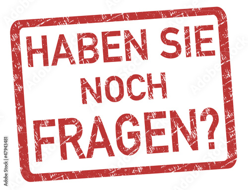 Habne Sie noch Fragen Stempel #121223-svg09 – kaufen Sie diese