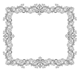 Vintage frame in style baroque