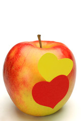 Canvas Print - apple and heart