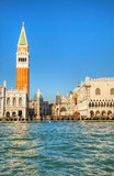 Fototapeta Big Ben - San Marco square in Venice, Italy as seen from the lagoon