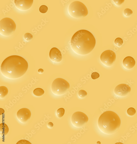 Fotografie, Obraz Cheese pattern. Vecor seamless illustration