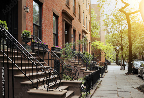 Naklejka - mata magnetyczna na lodówkę Brooklyn Heights