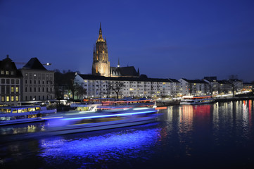 Canvas Print - Frankfurt am Main, abends