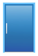 Sticker - A blue door