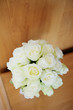 wedding bunch of white roses