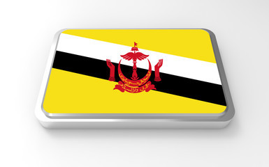 ฺฺBrunei flag 3D