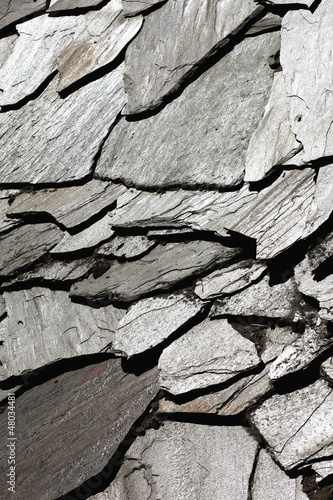 Board z aluminiowym obramowaniem Naturalny wzór kamiennej ściany