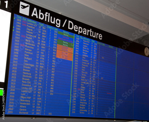 Abflug Tafel Flughafen Buy This Stock Photo And Explore