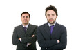 © Ricardo Saraiva - Two Businessman standing on a white background