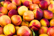 Group of colorful nectarine fruits from the market