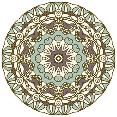 Aufkleber - Vector round decorative design element
