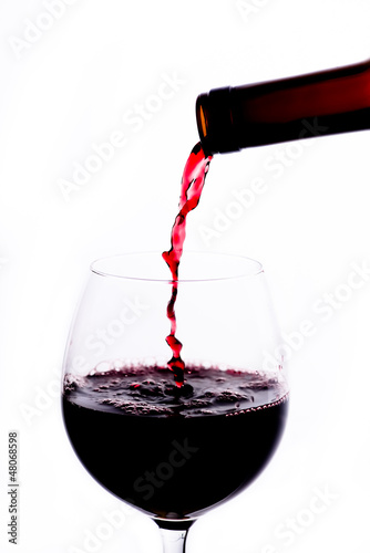 Plakat na papierze fotorealistycznym Czerwone wino - czerwone wino