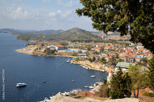 Obraz na płótnie canvas dwuczęściowy "dyptyk" Shibenik (sibenik), Chorwacja
