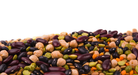 Wall Mural - kidney bean, lentil, peas and chick-pea