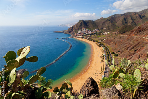 Naklejka - mata magnetyczna na lodówkę Las Teresitas Beach, Tenerife