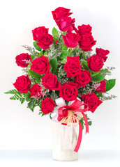 Bouquet of red roses