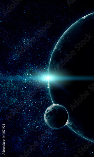 Naklejka samoprzylepna Realistyczna ilustracja planet
